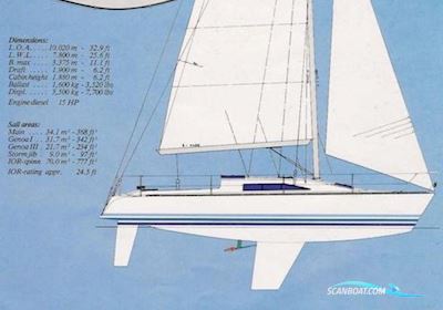 X- 102 Sailingboat 1981, with Bukh DV 20 engine, Germany