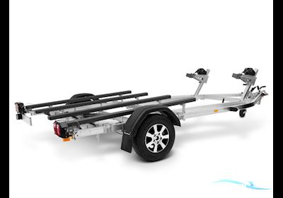 Pwc21200Brax - 1200KG X-Line Trailer Til 2 Vandscootere m/ Led Lys & Bremsespulesystem Bootstrailer 2024, Dänemark