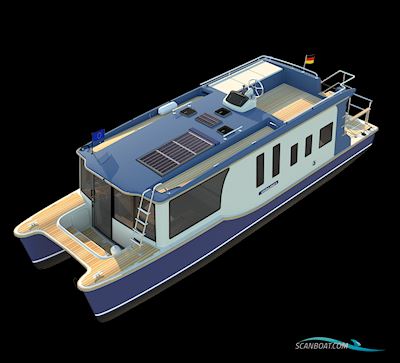 Bader Kronland II Motorkatamaran Live a board / River boat 2024, Germany