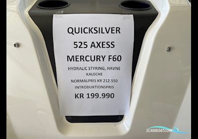 Quicksilver 525 Axess Med Mercury F100 Efi Elpt () Motorbåt 2024, Danmark
