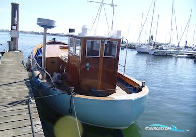 Ehemaliger Fischkutter Motor boat 1979, with Hundested engine, Germany