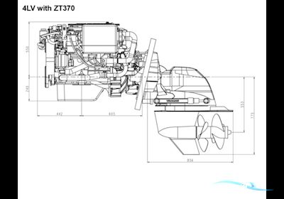 Yanmar 4LV150 ZT370 Bootsmotor 2024, Dänemark