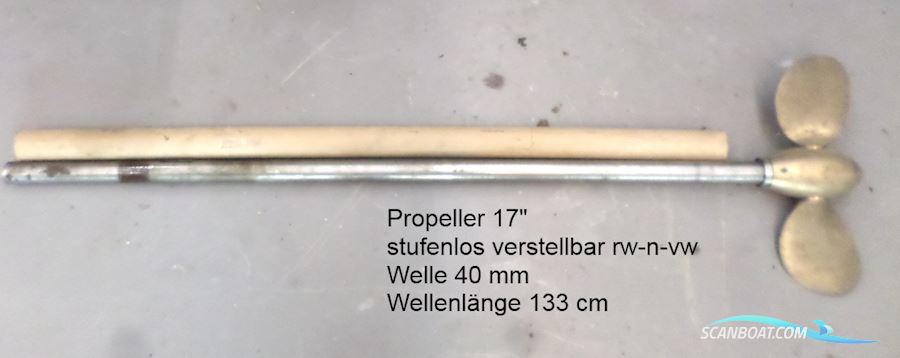 Propeller mit Welle, Verstellpropeller