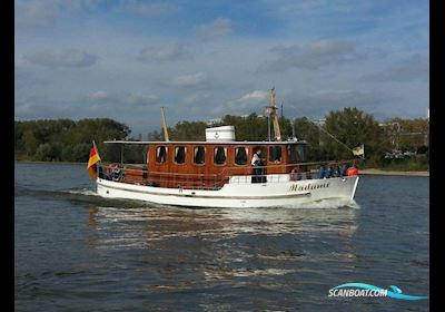 Classic Motor Yacht Motor boat 1949, with Engine Type Man,Hk 340,Diesel
 engine, Germany