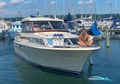 Storebro Royal Cruiser 31 Biscay Motor boat 1977, with Thornycroft 6 Cyl engine, Denmark