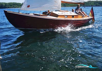 Folkeboot Sailing boat 1961, with Tohatsu engine, Germany