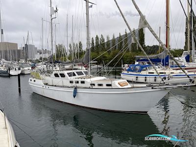 Motorsejler 38 fod - stålbåd-husbåd Motorzeiler 1973, met Volvo Penta 6 cyl motor, Denemarken