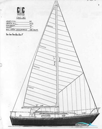 C&C 30E Zeilboten 1984, met Beta Marine motor, The Netherlands