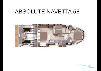 Absolute Navetta 58 Motorboten 2017, met Volvo Penta motor, Griekenland
