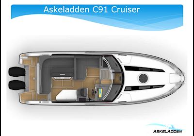 Askeladden C91 Cruiser Motorbåd 2024, med Mercury motor, Danmark