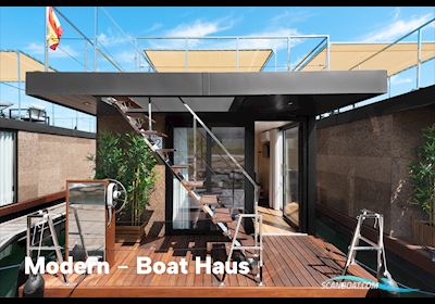 Boat Haus Mediterranean 8X4 Modern Houseboat Hus- / Bobåd / Flodbåd 2023, med Yamaha motor, Spanien