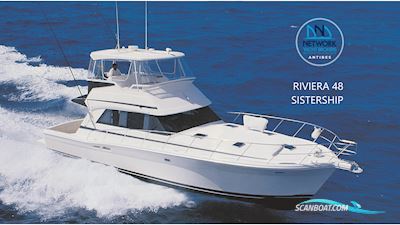 Riviera 48 Flybridge Motorboot 2001, mit Caterpillar 3196 motor, Frankreich