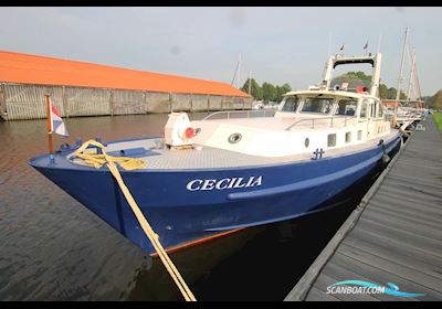 Traditional ex Patrouille Schip Work ship 1957, with Man engine, The Netherlands