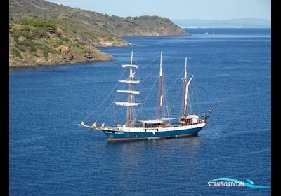 Schooner three mast barquentine Work ship 1906, with Doosan engine, The Netherlands