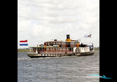 Barge Paddle Boat Work ship 1911, with Cummins engine, The Netherlands