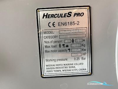 Hercules Hsd320AL Gummibåt / Rib 2020, Holland