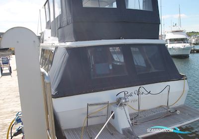 Bayliner 4588 Pilothouse Motorbåt 1990, med Hino Turbodiesel motor, Danmark