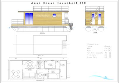 Aqua-House Hausboot Harmonia 310 Motorboot 2023, Polen