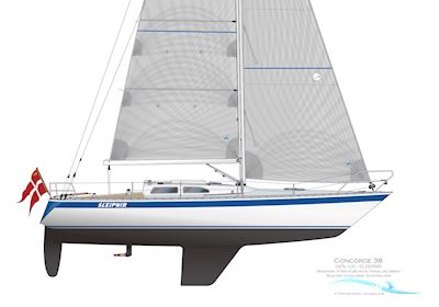 Concorde 38 Segelbåt 1979, med Volvo Penta D1-30 motor, Danmark