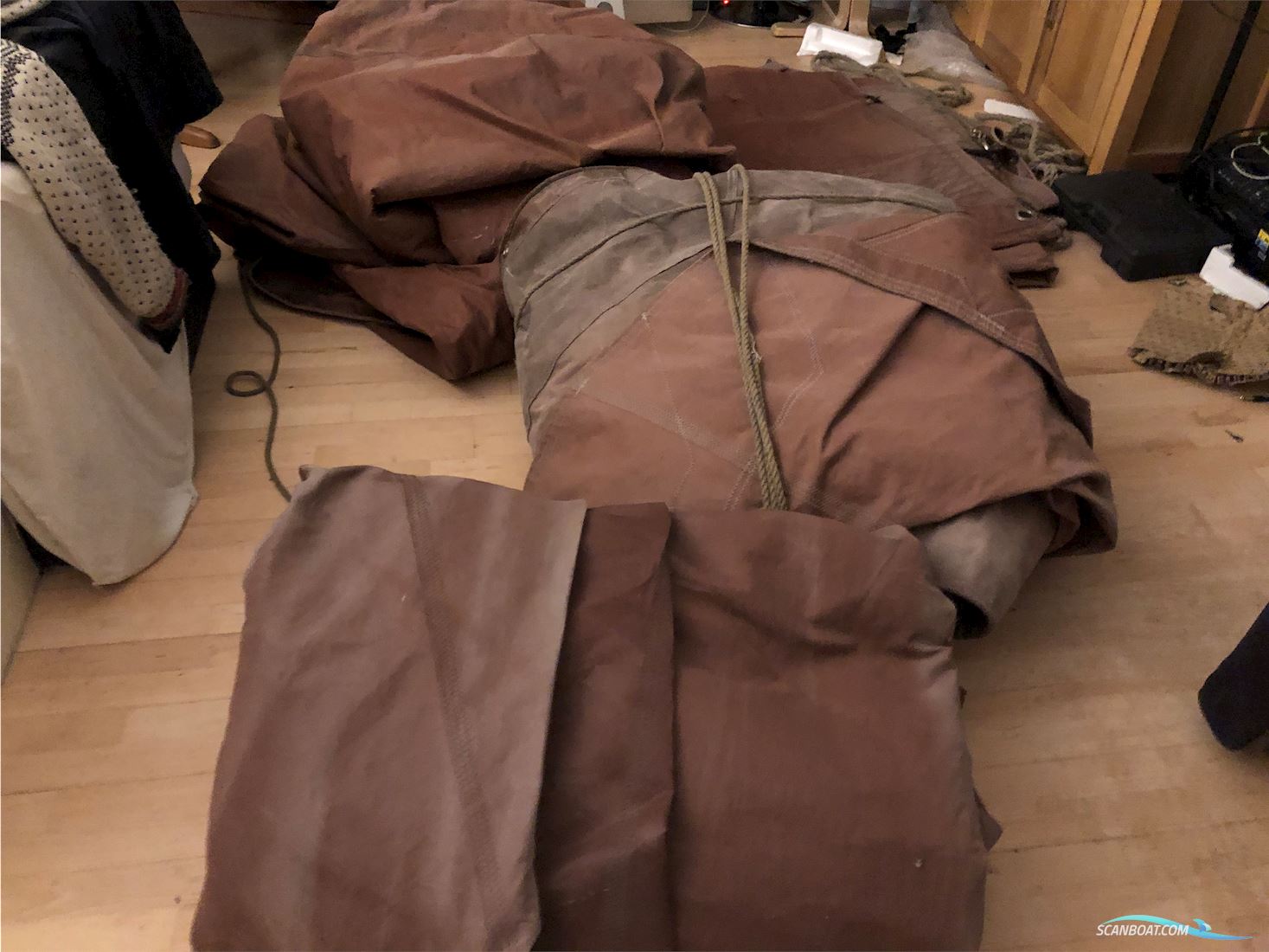  sejl fra en skonnert 4 stk