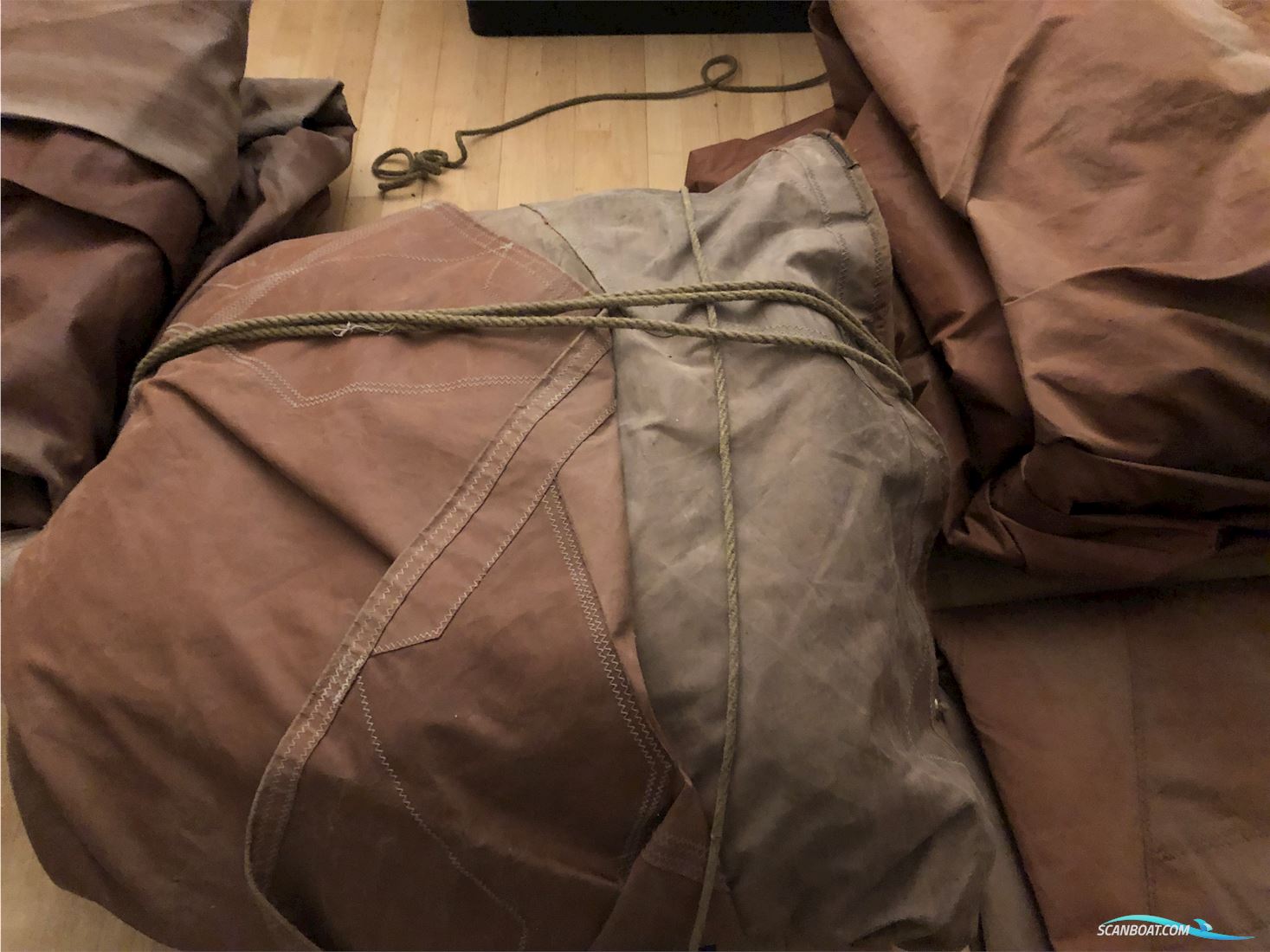  sejl fra en skonnert 4 stk