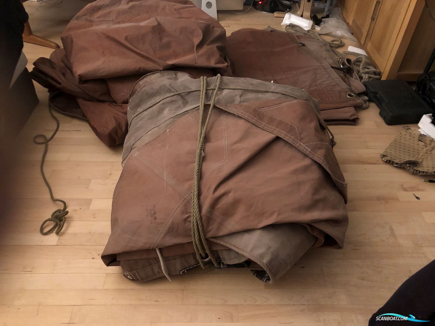  sejl fra en skonnert 4 stk