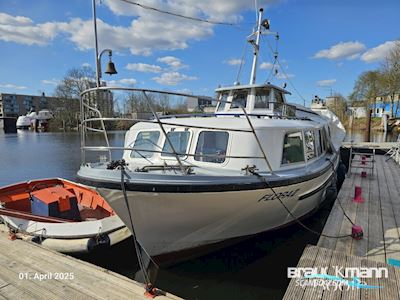 Hatecke Bootswerft Flora II Motorboat 1987, with Man Diesel engine, Germany