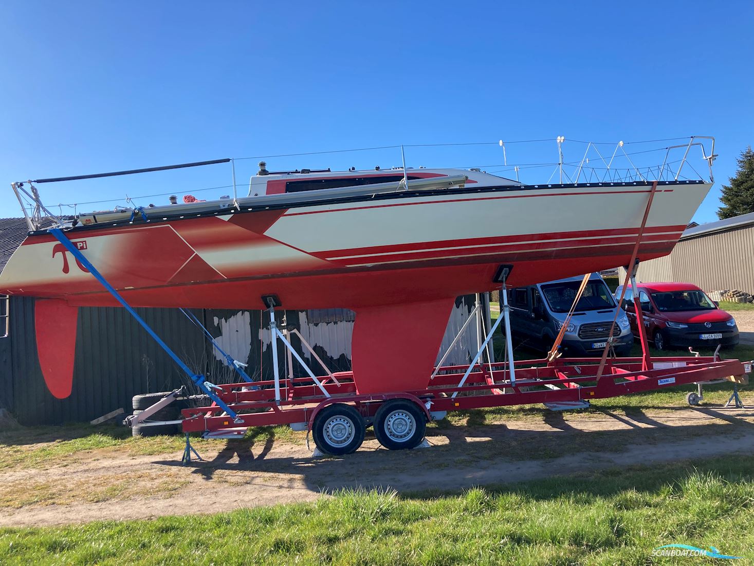 Techau X-99 Alu-Trailer gekröpft Kielboot Trailer TB 3500 Tandem