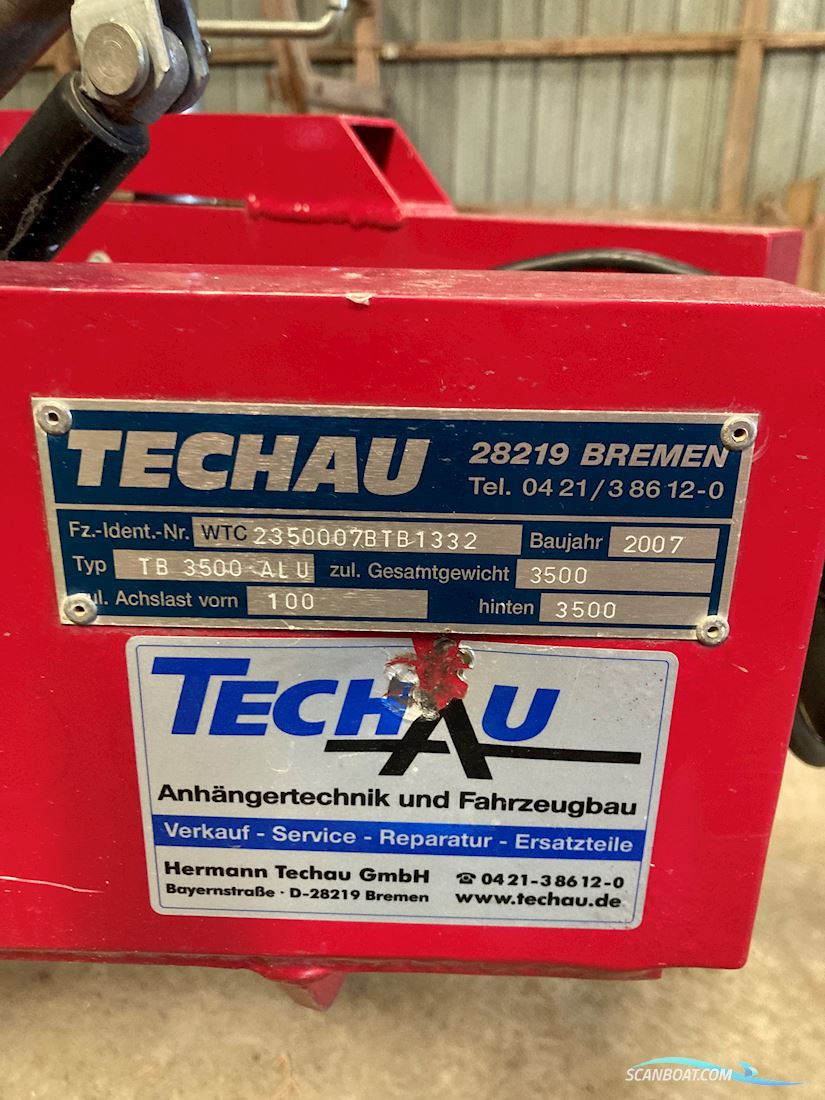 Techau X-99 Alu-Trailer gekröpft Kielboot Trailer TB 3500 Tandem