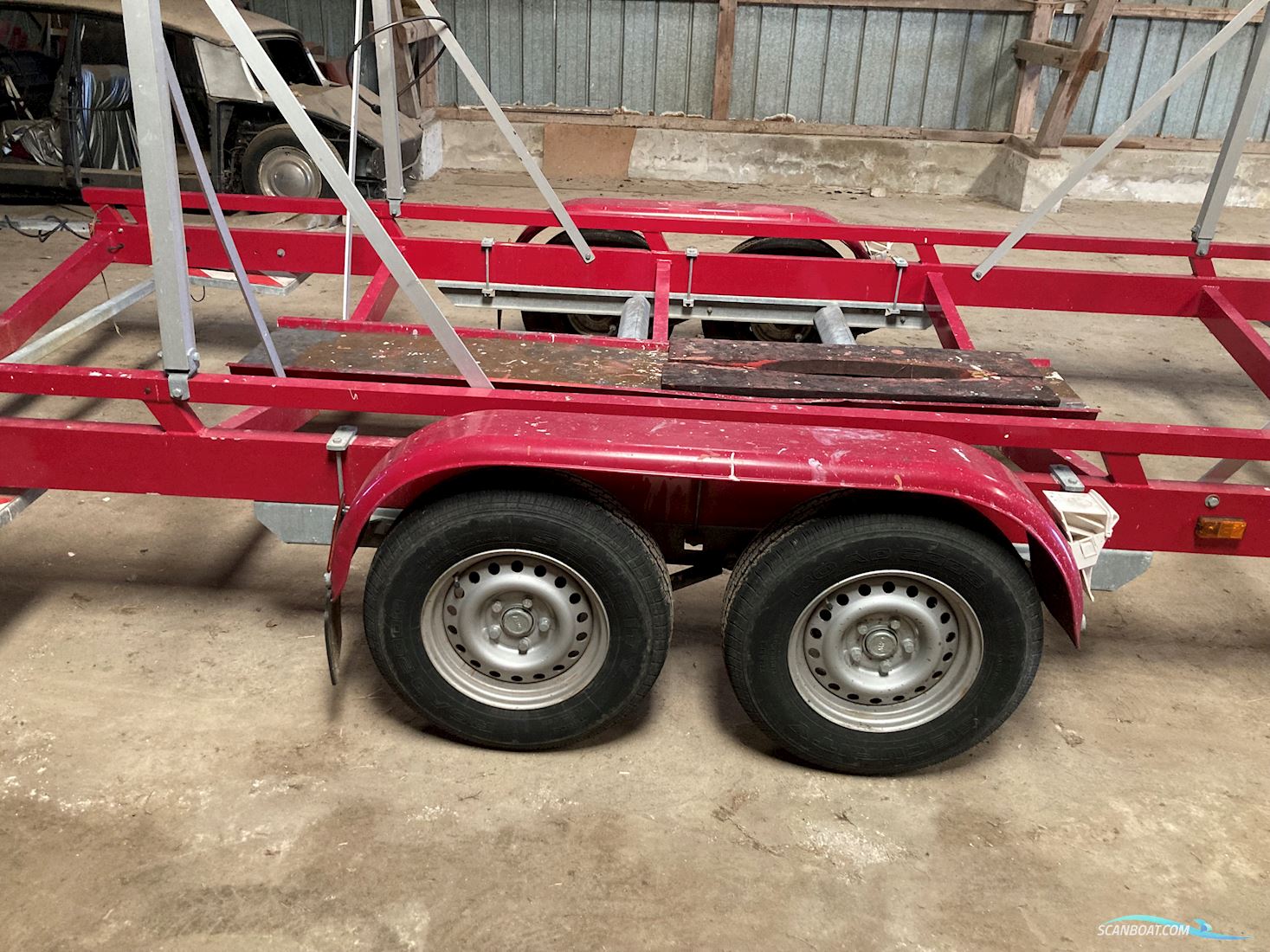 Techau X-99 Alu-Trailer gekröpft Kielboot Trailer TB 3500 Tandem