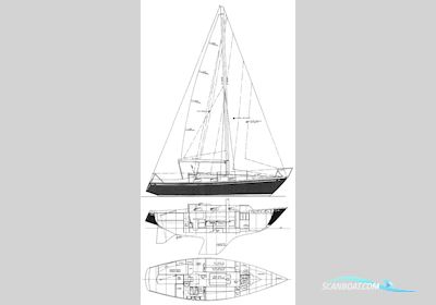 Sparkmann & Stephens 30 Zeilboten 1970, met Beta Marine BD722 motor, Duitsland