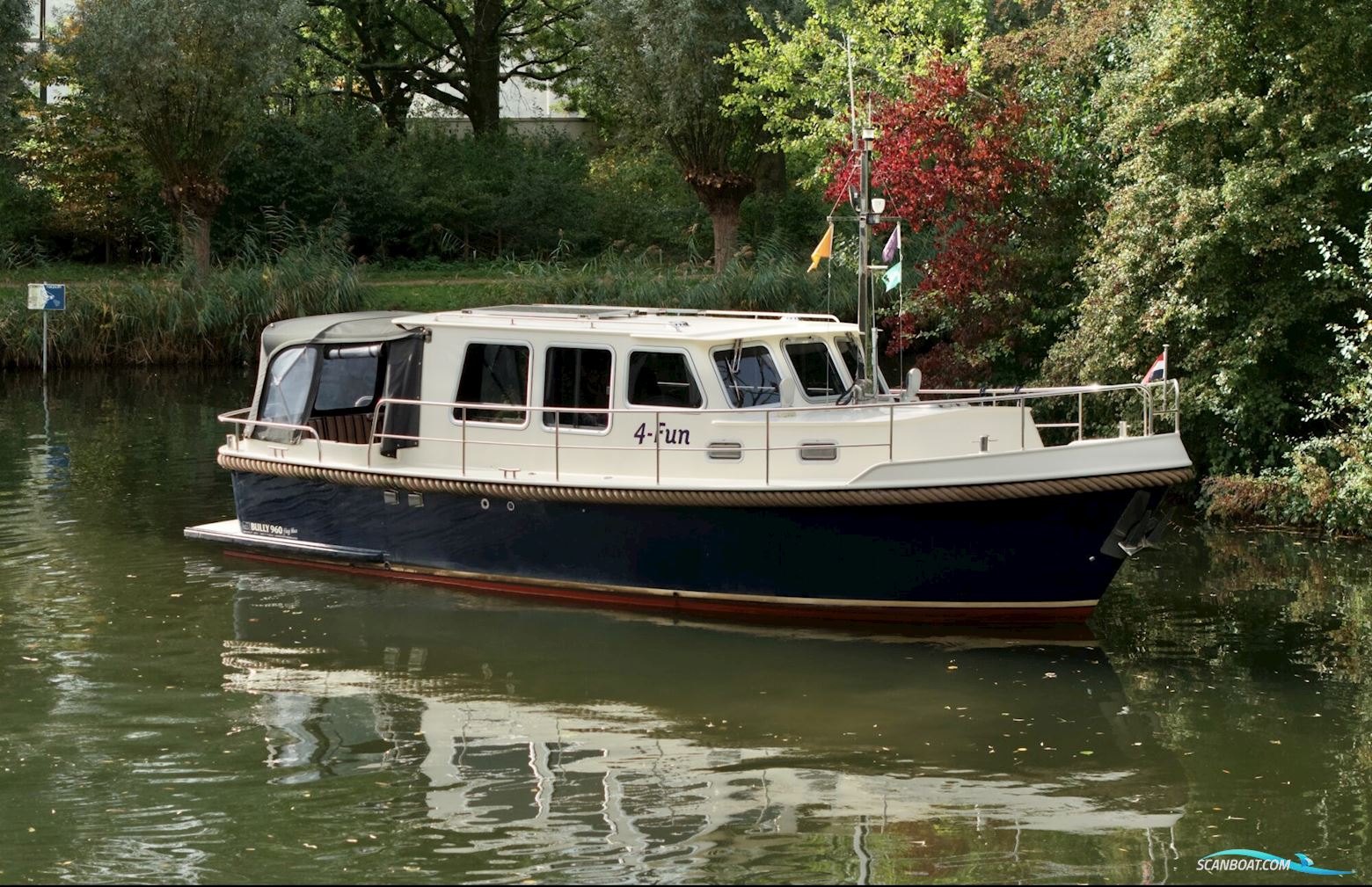 Jetten Bully 9.60 OK Spiegeldeur Motorboten 2008, met Yanmar motor, The Netherlands