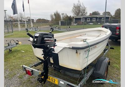 Nordic 405 Fisk med Mercury F4 MH 4-takt Dinghy 2025, Denemarken
