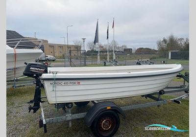 Nordic 405 Fisk med Mercury F4 MH 4-takt Dinghy 2025, Denemarken