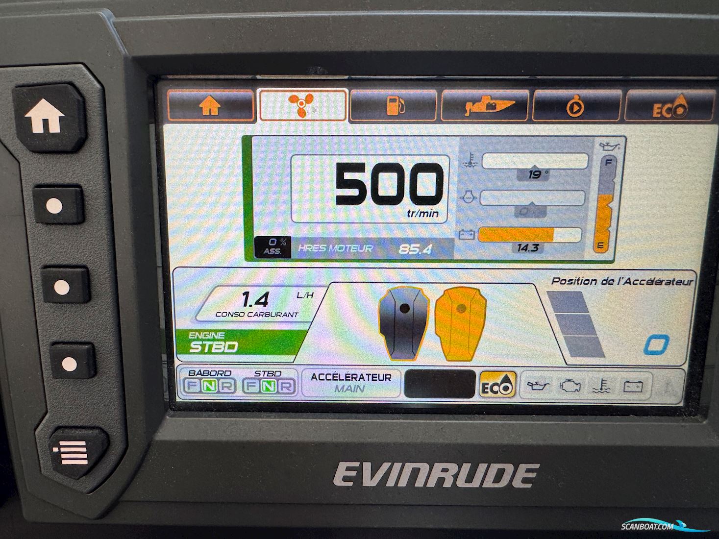 2x EVINRUDE E-TEC 200 CV – 2018 – 85 HOURS OnLY !