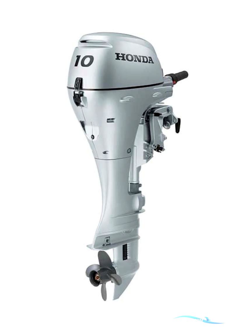 Helt ny Honda, 10 hk/4 stroke m/kort ben & styrehåndtag.