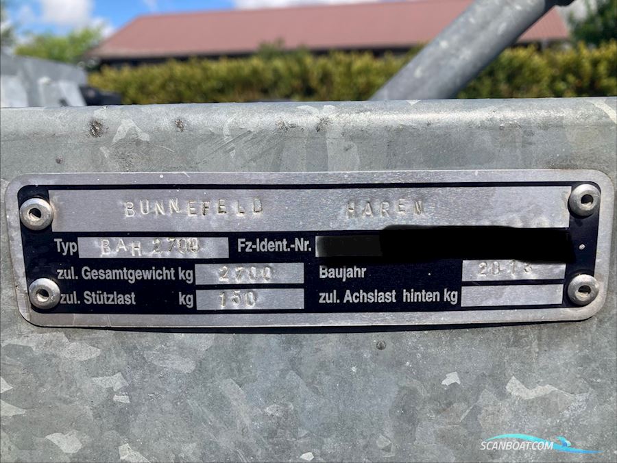 Trailer Bådtrailer Anhänger 2.700kg für Kielboot oder Motorboot
