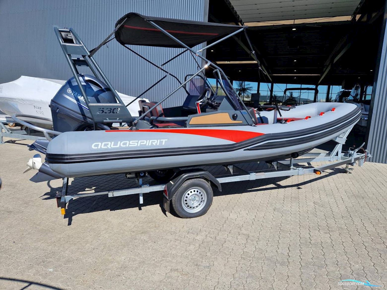 Aqua Spirit 530 - 100 HK Yamaha/Udstyr Schlauchboot / Rib 2024, mit Yamaha F100Fetl motor, Dänemark