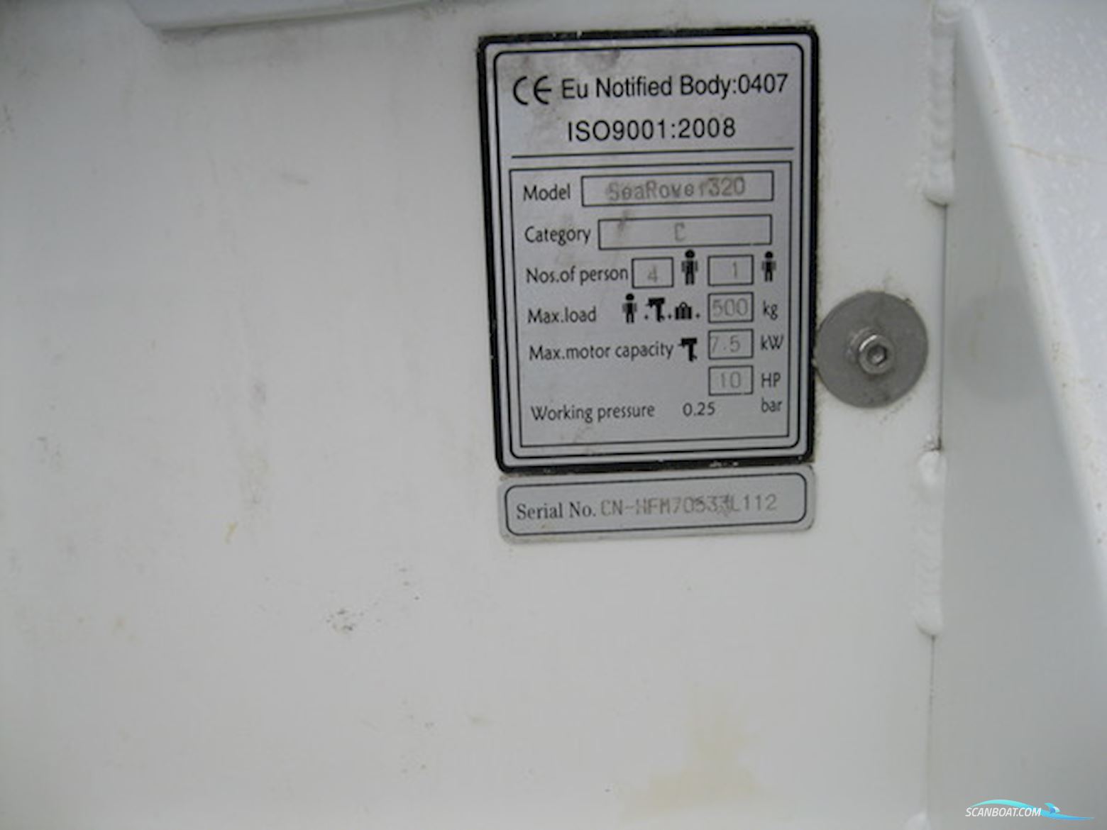 Aquaquick 320 SeaRover m/Mercury F9,9 hk MH 4-takt