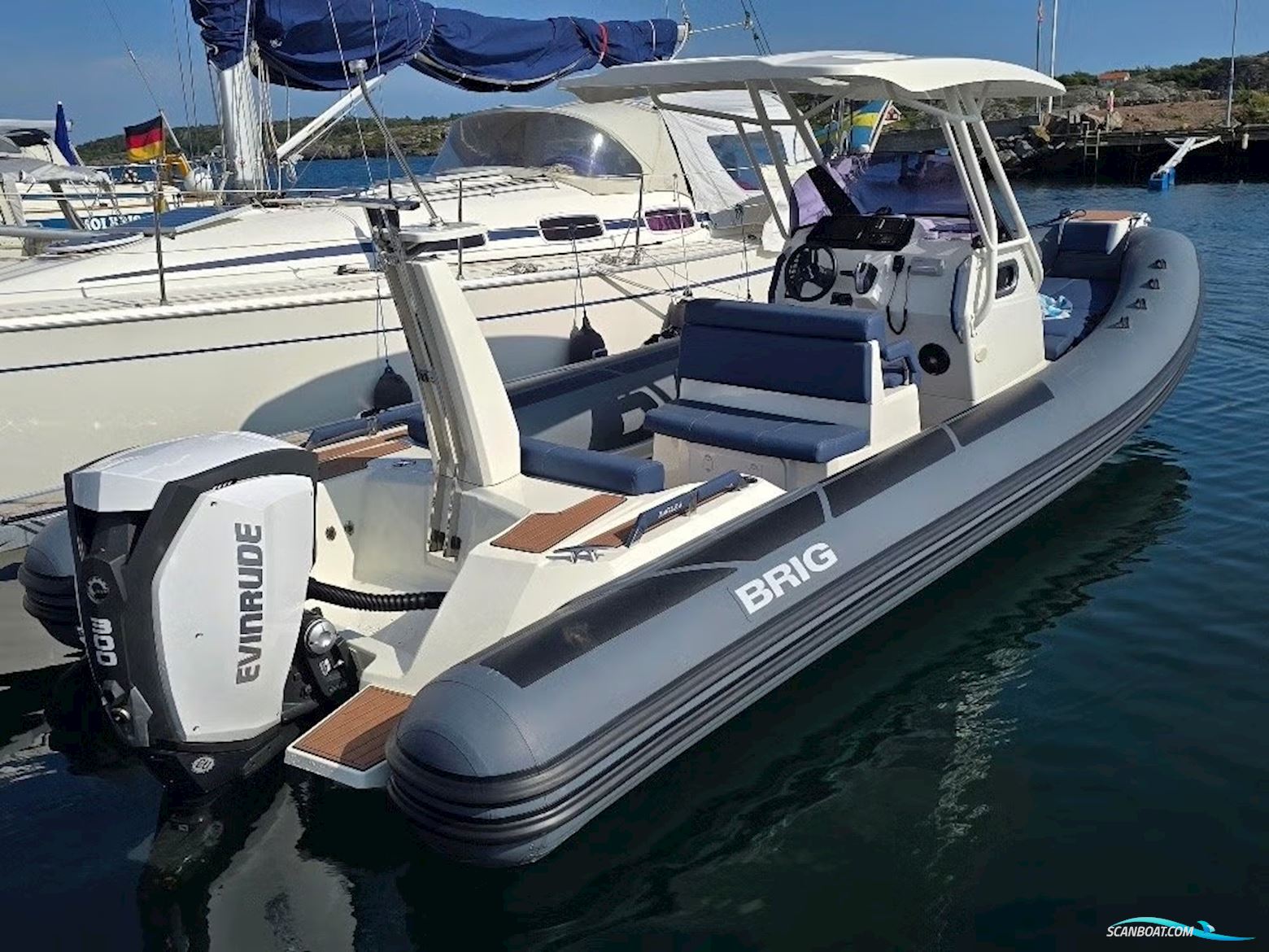 BRIG Eagle 8 Schlauchboot / Rib 2022, mit Evinrude motor, Sweden
