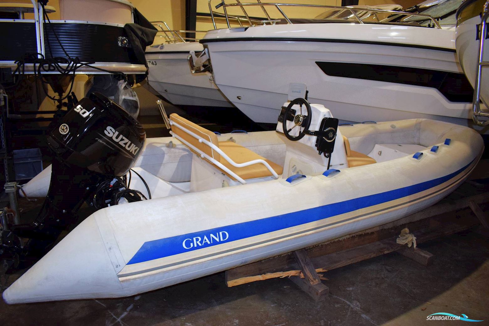 Grand 480 Rib - 50 HK Suzuki Schlauchboot / Rib 2007, mit Suzuki 50 HK 4-Takt - 2024 motor, Dänemark