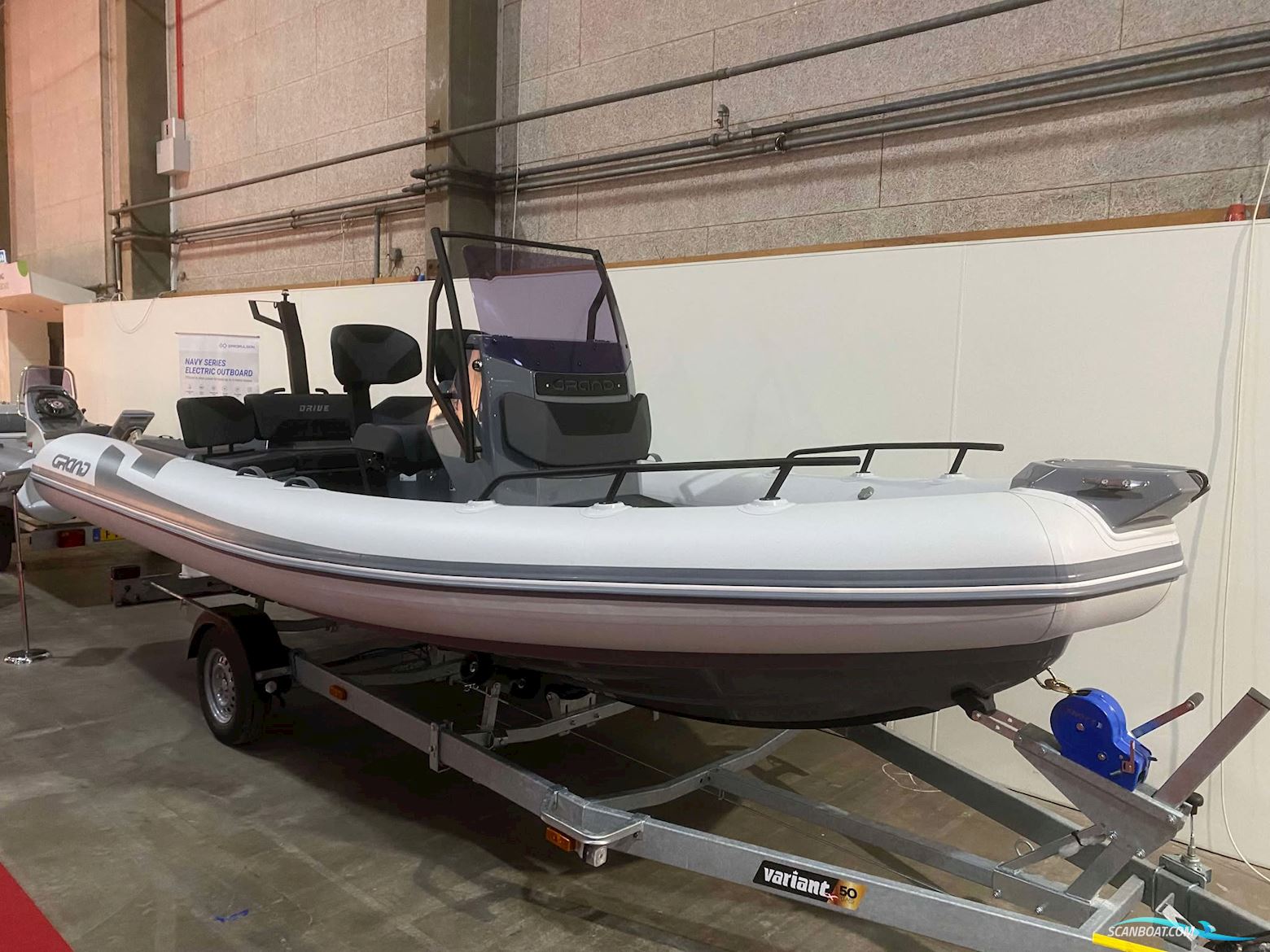 Grand D600 Active Med Yamaha F100 Til Omgående Levering Schlauchboot / Rib 2025, mit Yamaha motor, Dänemark