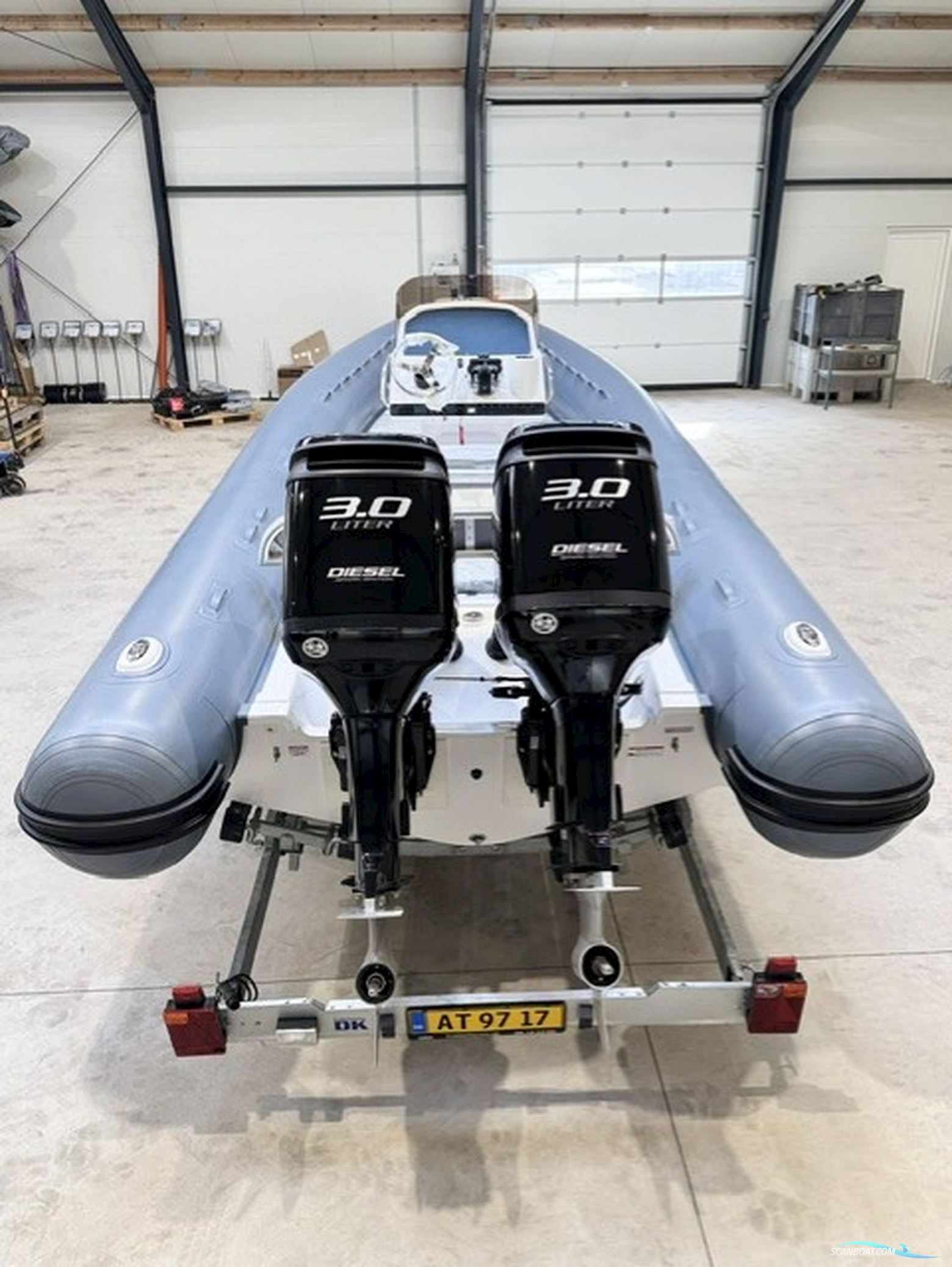 Oceanus Vst 24 - Military Grey Hypalon 2X180 Hk Mercury