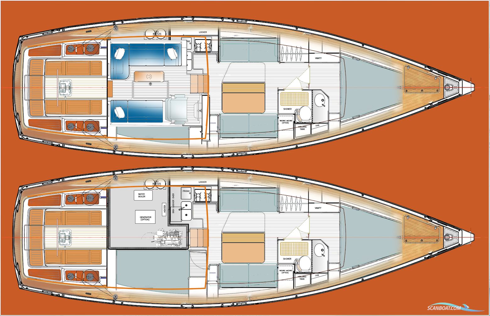 43ft Deck Saloon