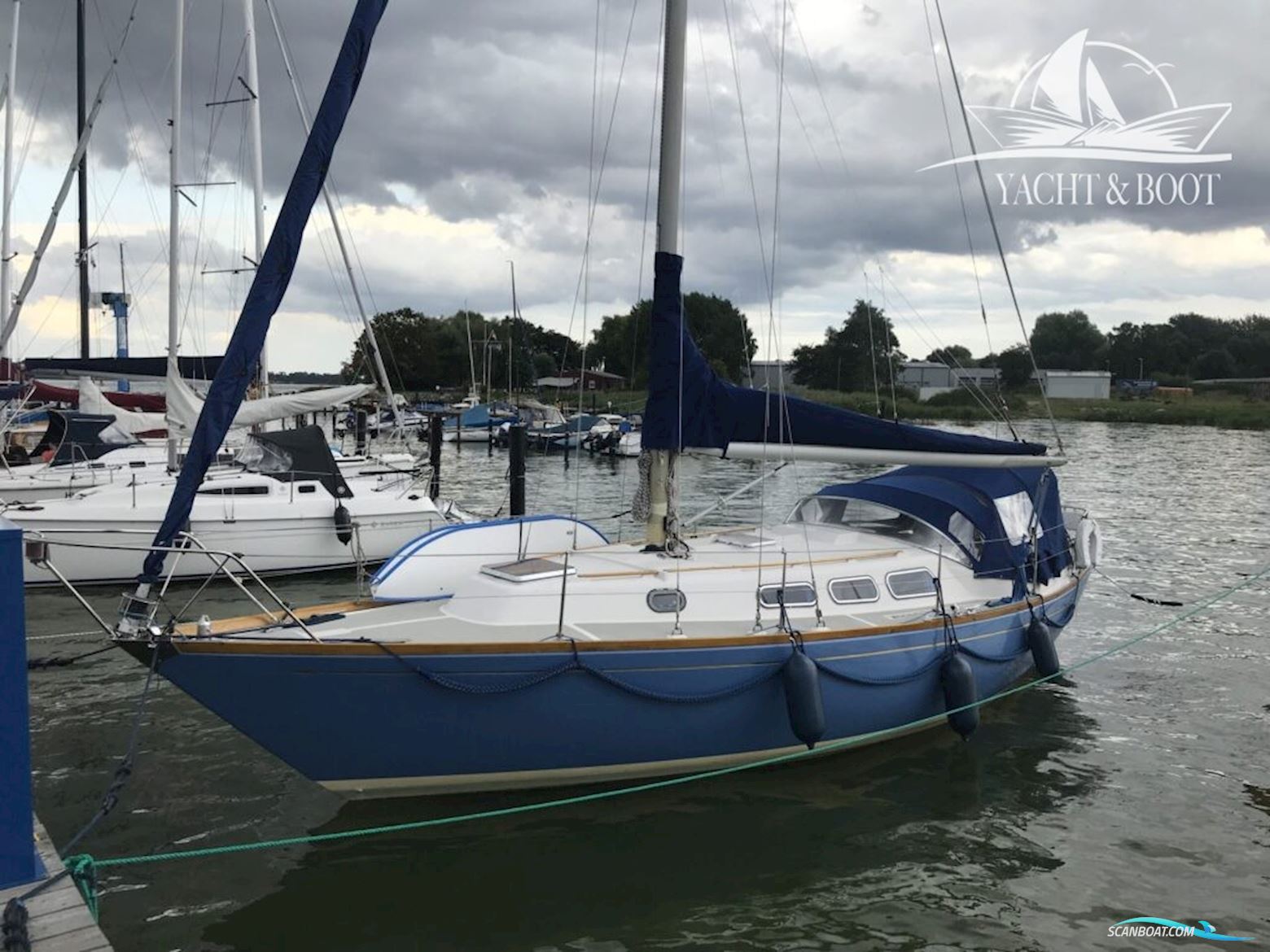 Asmus KG Yachtbau Hanseat 70 Segelbåt 1973, med Peugeot motor, Tyskland