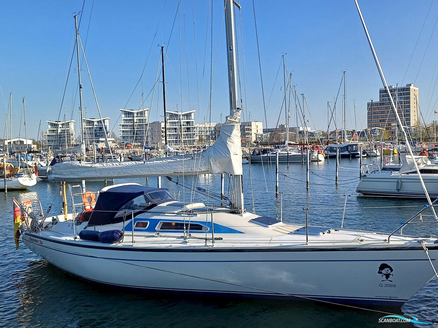 Dehler 34 / Optima 106 Segelbåt 1987, med Yanmar 2 GM 20 F motor, Tyskland
