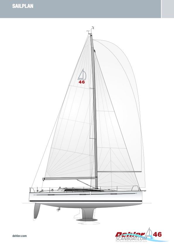 Dehler 46 Segelbåt 2017, med Volvo Penta D2 - 75 motor, Tyskland