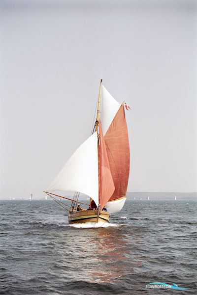 Gaffelrigget Dansk Jagt Segelbåt 1976, med Vetus M4 2002 motor, Danmark