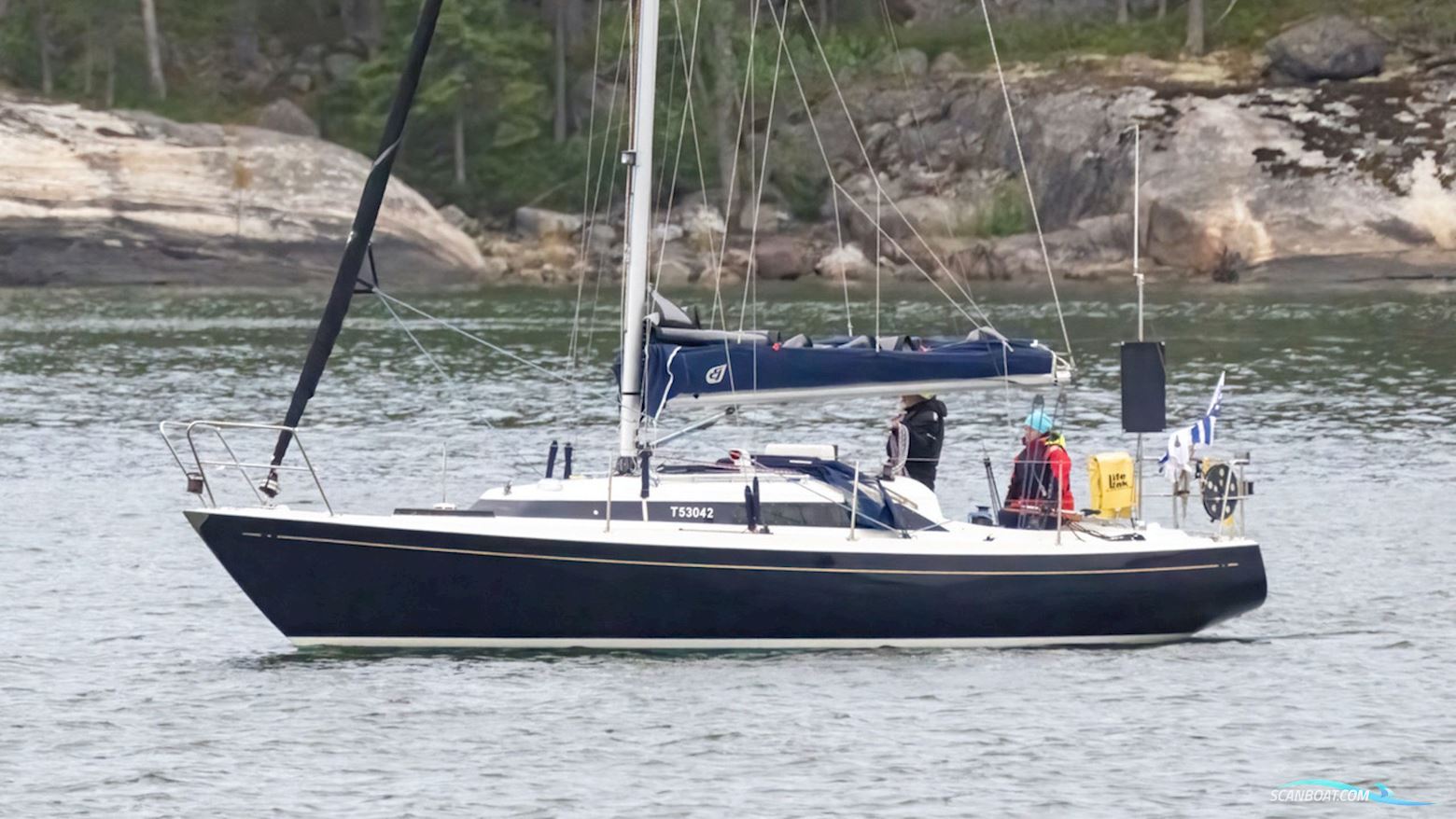 H-35 Segelbåt 1981, med Solé Mini 17 motor, Finland