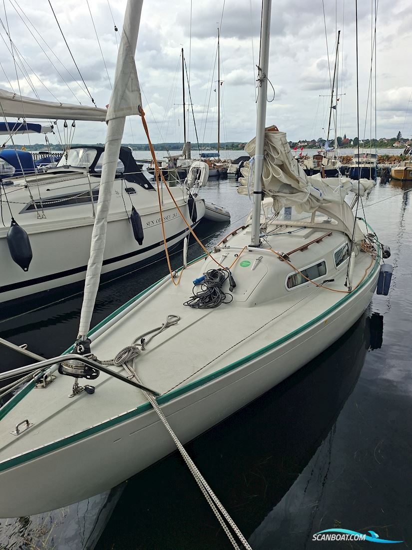 H-Båd Med Vejtrailer Segelbåt 1976, med Vire 7 motor, Tyskland